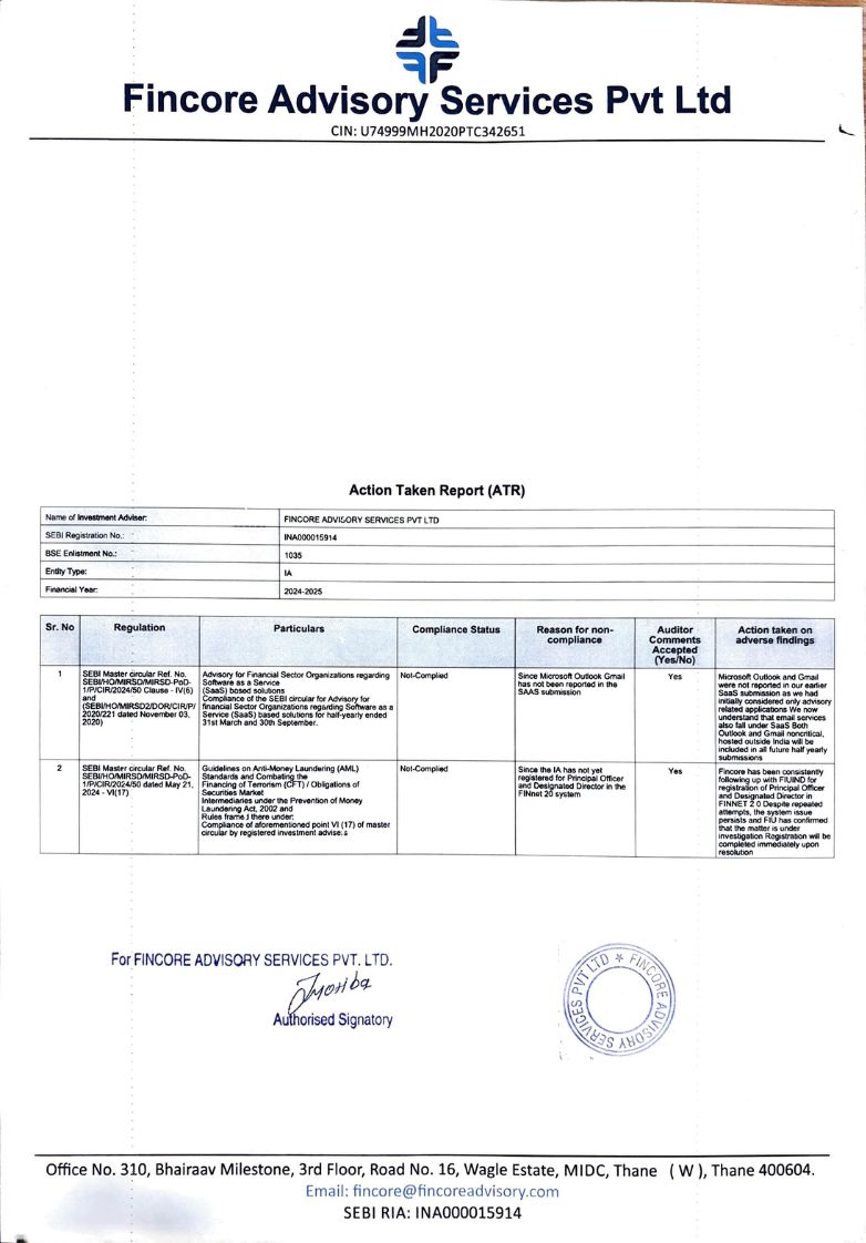 Thumbnail for Action Taken Report 2024-25 document